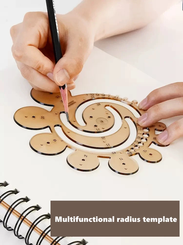 Radius template drawing circle drawing circle ruler design drawing rulers semicircle instrument full circle compass ruler
Radius template drawing circle drawing circle ruler design drawing rulers semicircle instrument full circle compass ruler