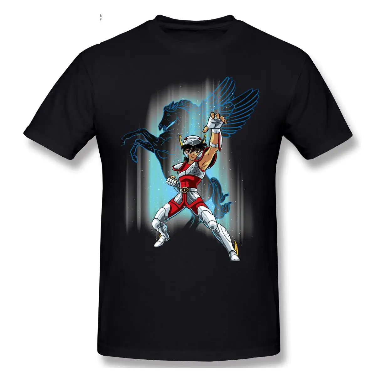 Knights Of The Zodiac T Shirt For Mens Short Sleeve Seyia Of Pegasus T-Shirt Funny Crewneck Cotton TShirts Tops
Knights Of The Zodiac T Shirt For Mens Short Sleeve Seyia Of Pegasus T-Shirt Funny Crewneck Cotton TShirts Tops