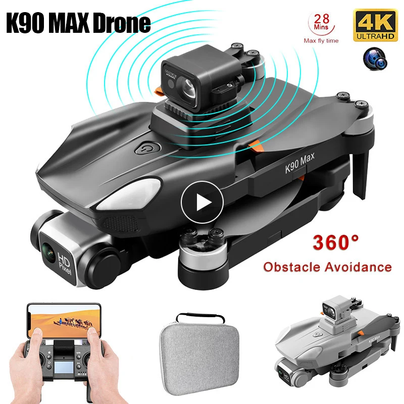 2022 New K90 Max Drone Laser Obstacle Avoidance FPV GPS Dron 360 Degree 4K HD Camera Aerial Photography Brushless RC Quadcopter
2022 New K90 Max Drone Laser Obstacle Avoidance FPV GPS Dron 360 Degree 4K HD Camera Aerial Photography Brushless RC Quadcopter