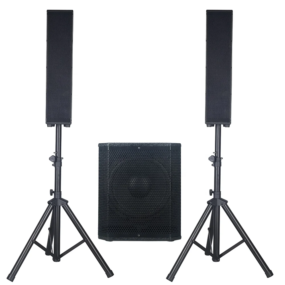 

Professional audio 1600W 12" Subwoofer Karaoke sets PA speaker System sound box Active subwoofer+Array Line Bocina Parlante