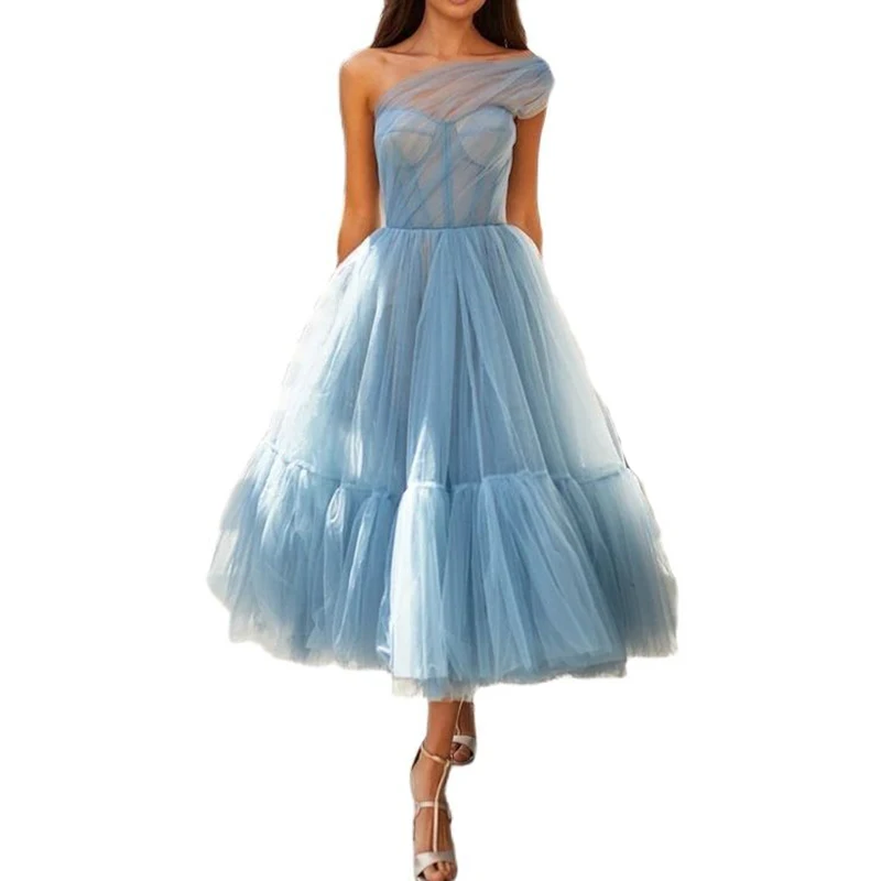 Elegant Women Evening Dresses 2022 Sexy One Shoulder Bridesmaid Wedding Party Dress Celebrity Homecoming Communion Prom Robes
Elegant Women Evening Dresses 2022 Sexy One Shoulder Bridesmaid Wedding Party Dress Celebrity Homecoming Communion Prom Robes
