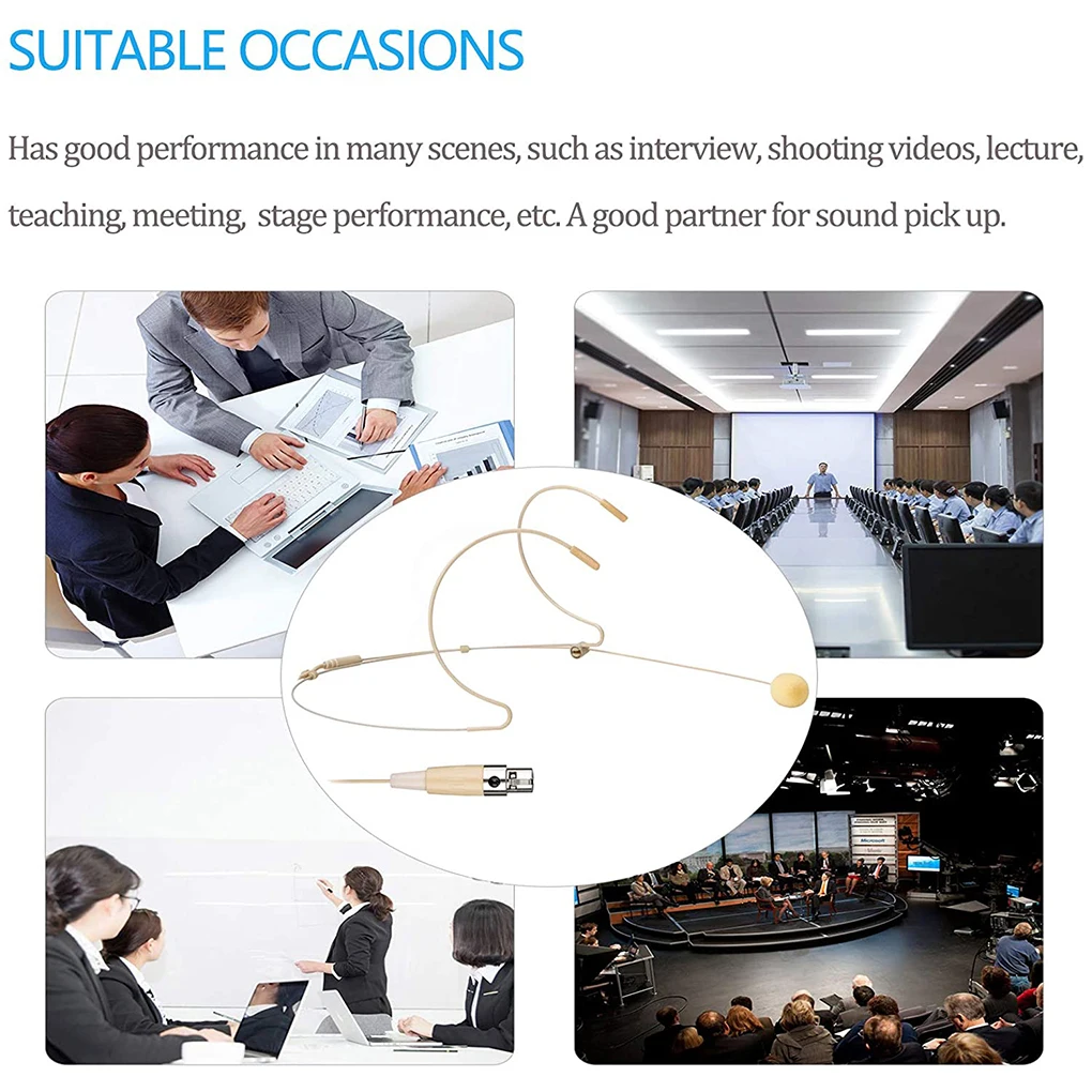 Уличный складной проводной микрофон с 3-контактным креплением на голову, однонаправленный, руководство певицы, запись речи, микрофон, усилитель голоса 
Уличный складной проводной микрофон с 3-контактным креплением на голову, однонаправленный, руководство певицы, запись речи, микрофон, усилитель голоса