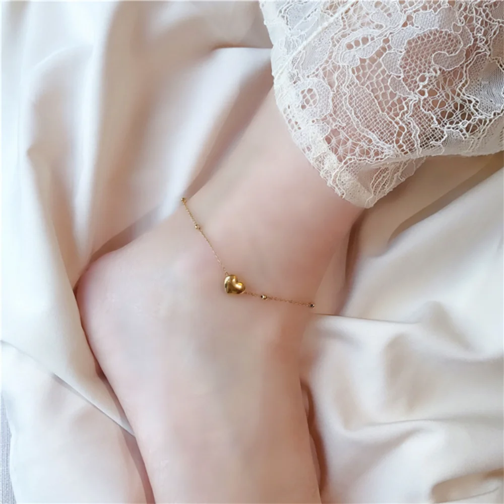 Summer Titanium Steel Colorless Love Feet Chain Sweet Simple Fashion Trend Titanium Steel Feet Chain Gift Jewelry
Summer Titanium Steel Colorless Love Feet Chain Sweet Simple Fashion Trend Titanium Steel Feet Chain Gift Jewelry