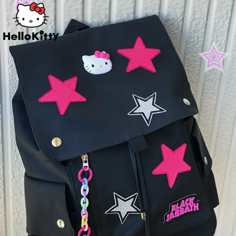 Модный рюкзак в стиле Харадзюку с Hello Kitty для девочек Y2k, холщовые сумки в стиле ретро, женские школьные ранцы в уличном Корейском стиле, тренд...
Модный рюкзак в стиле Харадзюку с Hello Kitty для девочек Y2k, холщовые сумки в стиле ретро, женские школьные ранцы в уличном Корейском стиле, тренд...