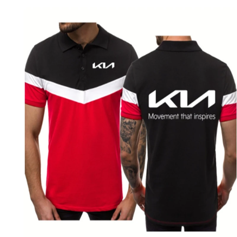 NEW Fashion Summer Men's polo shirt KIA MOTORS Logo Printing Splicing Casual short sleeve Cotton High Quality Men's tops
NEW Fashion Summer Men's polo shirt KIA MOTORS Logo Printing Splicing Casual short sleeve Cotton High Quality Men's tops