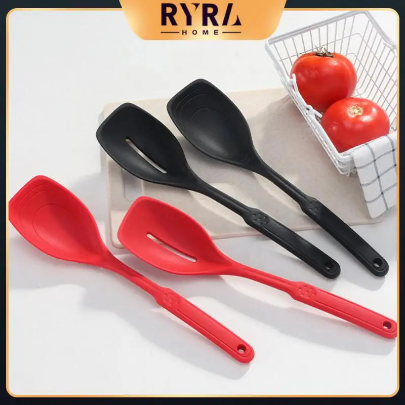 

Multi-use Stirring Scooping High Temperature Resistance Large Mixing Spoon Round Handle Hold Comfortable Cooking Utensils