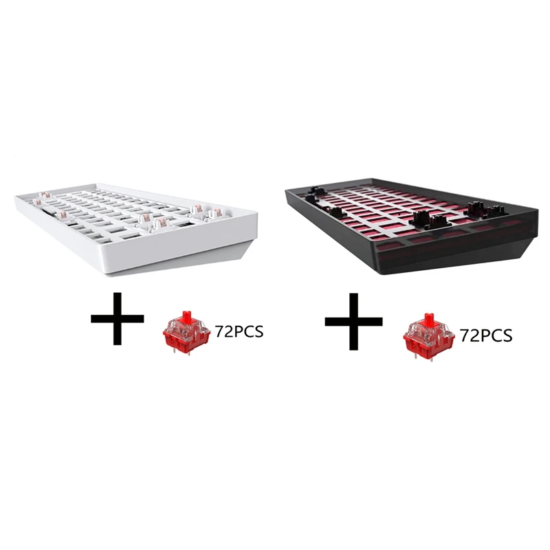 TESTER68 Customized Mechanical Keyboard Kit Hot Swap Kit 2.4G Dual Mode Bluetooth Wireless Keyboar+Red Axis
TESTER68 Customized Mechanical Keyboard Kit Hot Swap Kit 2.4G Dual Mode Bluetooth Wireless Keyboar+Red Axis