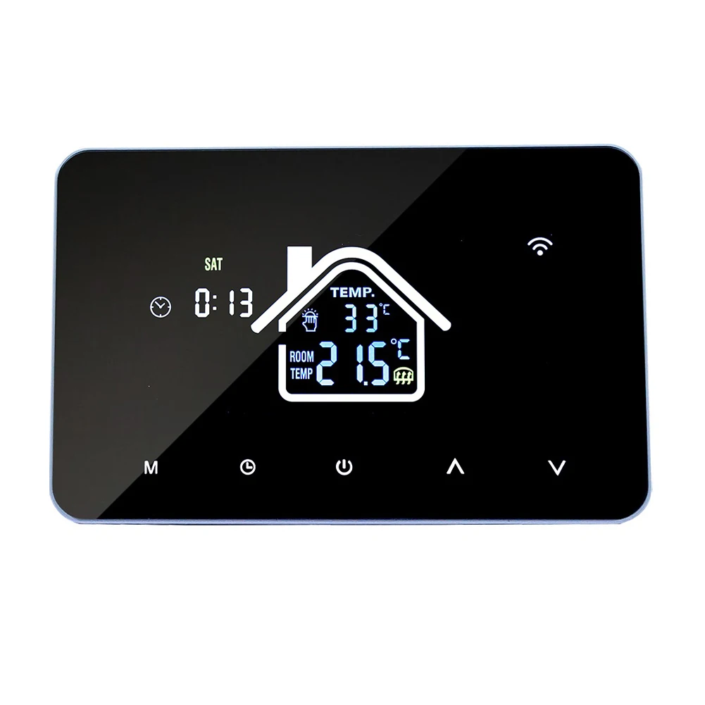 For Tuya Electric Floor Heating Water Temperature Control WiFi Smart Thermostat with Voice Control LCD Display
For Tuya Electric Floor Heating Water Temperature Control WiFi Smart Thermostat with Voice Control LCD Display