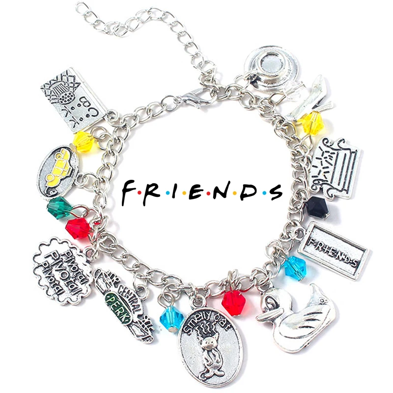 Friends TV Show Bracelets for Women Men Friendship Gift Fashion Central Park Coffee Time Dangle Charms Wristlet Bracelet Jewelry
Friends TV Show Bracelets for Women Men Friendship Gift Fashion Central Park Coffee Time Dangle Charms Wristlet Bracelet Jewelry