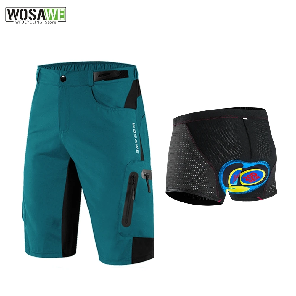 WOSAWE Men's Outdoor Sports Cycling Shorts MTB Downhill Trousers Mountain Bike Bicycle Shorts Water Resistant Loose Fit Shorts
WOSAWE Men's Outdoor Sports Cycling Shorts MTB Downhill Trousers Mountain Bike Bicycle Shorts Water Resistant Loose Fit Shorts