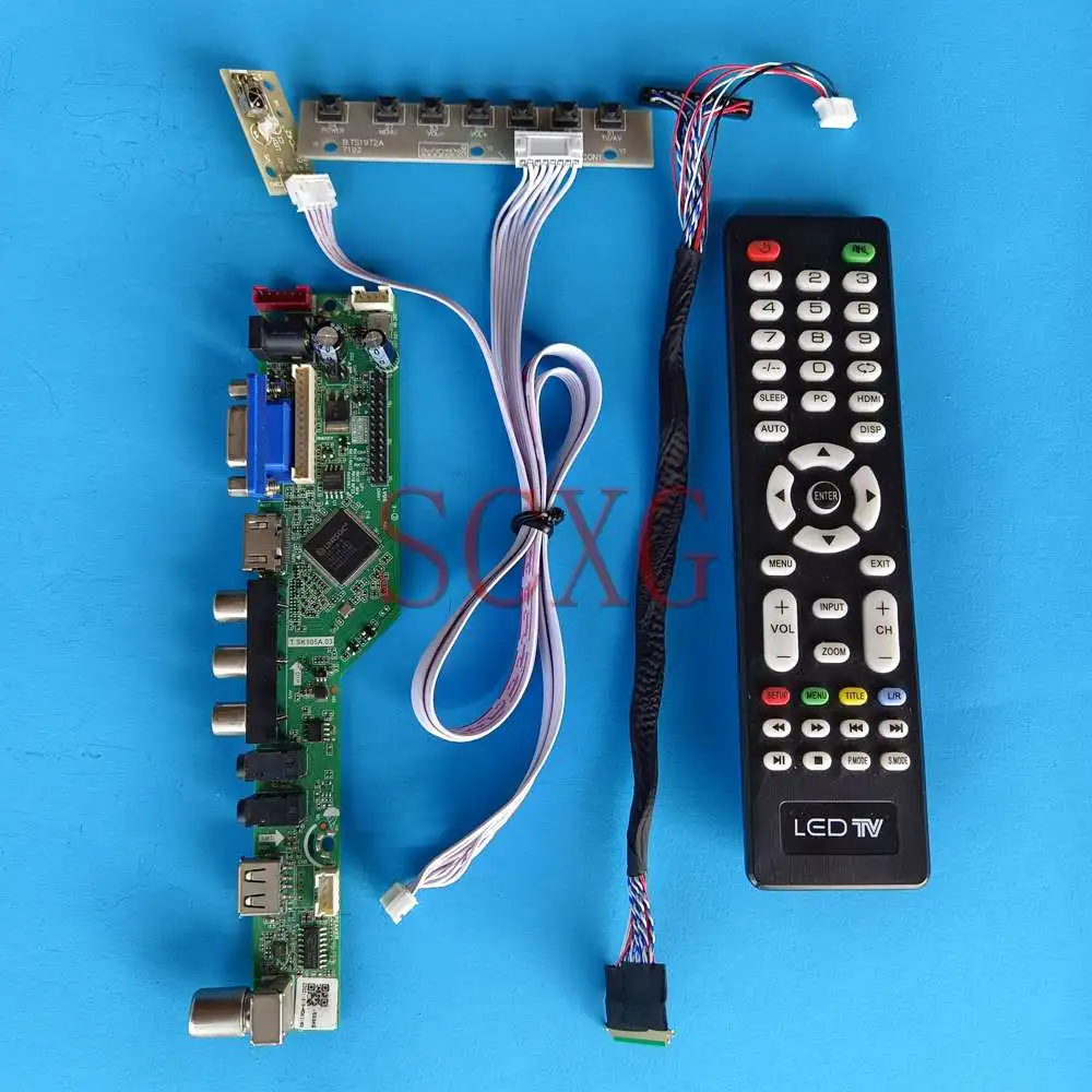 Fit LP156WF1-TLB2 Analog TV Signal 15.6" 40 Pin LVDS 1920 1080 Panel HDMI-Compatible VGA AV USB LED LCD Controller Board DIY Kit
Fit LP156WF1-TLB2 Analog TV Signal 15.6" 40 Pin LVDS 1920 1080 Panel HDMI-Compatible VGA AV USB LED LCD Controller Board DIY Kit