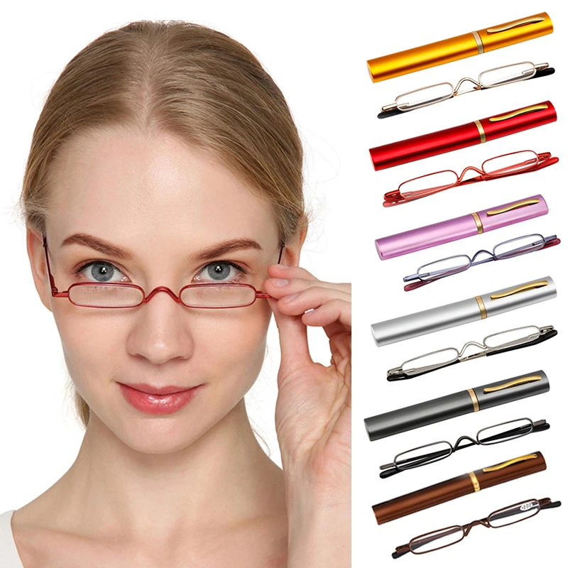 Mini Elegant Pen Reading Glasses Women Metal Frame Ultra-thin Fashion Holder Eyewear Men Portable Presbyopic Glasses
Mini Elegant Pen Reading Glasses Women Metal Frame Ultra-thin Fashion Holder Eyewear Men Portable Presbyopic Glasses