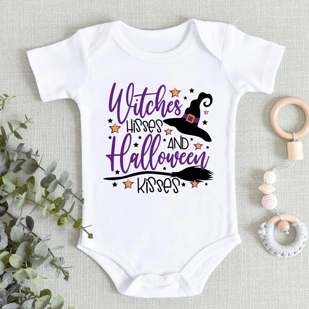 Witches Hisses and Halloween Kisses Print Baby Rompers Fashion Harajuku Europe America Toddler Bodysuit Newborn Boy Girl Clothes
Witches Hisses and Halloween Kisses Print Baby Rompers Fashion Harajuku Europe America Toddler Bodysuit Newborn Boy Girl Clothes