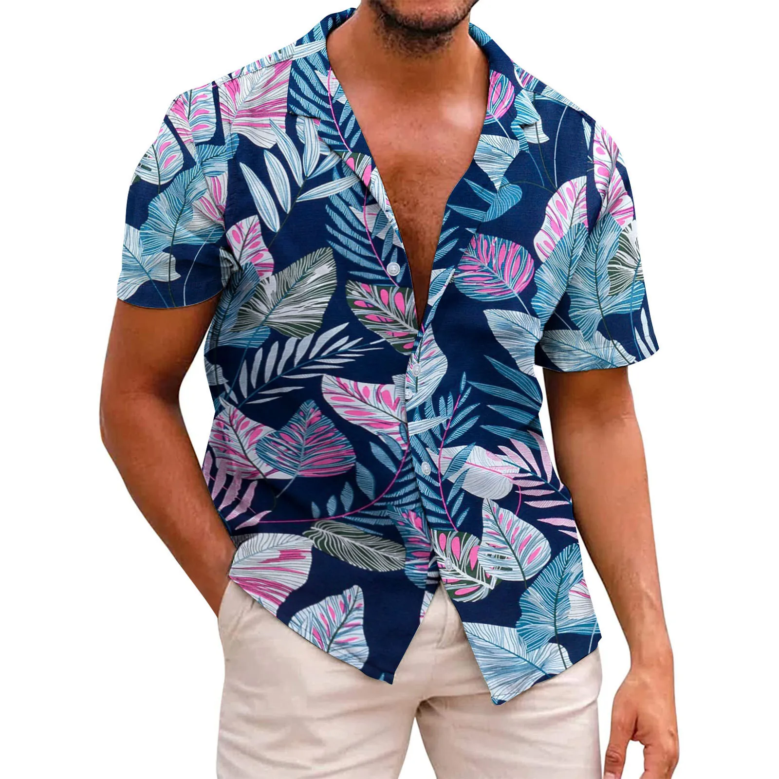 Men's Hawaiian Floral Shirts Button Down Tropical Holiday Beach Shirts Summer Outfits Flower Party
Men's Hawaiian Floral Shirts Button Down Tropical Holiday Beach Shirts Summer Outfits Flower Party