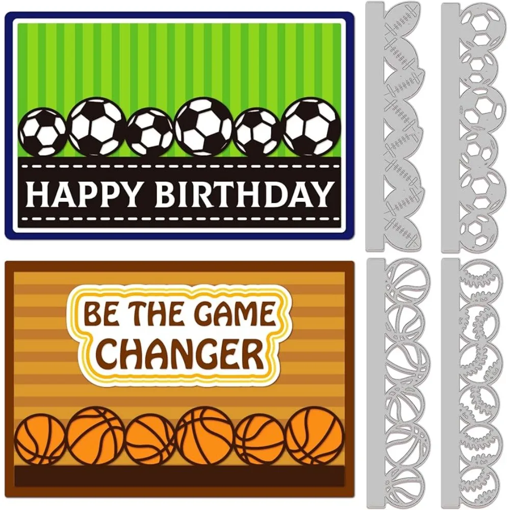 Ball Border Cutting Dies Basketball Football Carbon Steel Die Cuts for DIY Crafting Rugby Baseball Embossing Stencil Template
Ball Border Cutting Dies Basketball Football Carbon Steel Die Cuts for DIY Crafting Rugby Baseball Embossing Stencil Template