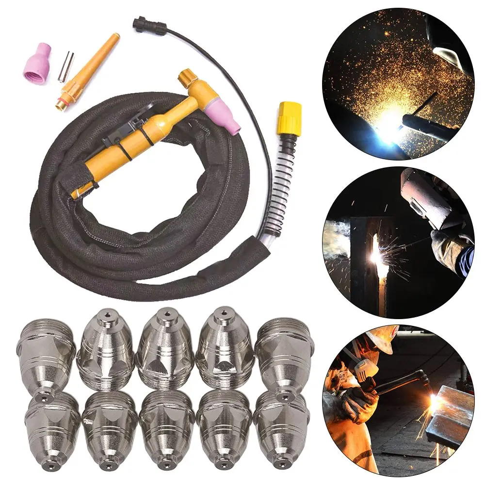 Набор для плазменной сварки P80 LGK80 LGK100 CUT100 10 шт., набор для сборки 1,1/1,3/1,5/1,7 мм, насадка для защиты провода, медный никель 
Набор для плазменной сварки P80 LGK80 LGK100 CUT100 10 шт., набор для сборки 1,1/1,3/1,5/1,7 мм, насадка для защиты провода, медный никель