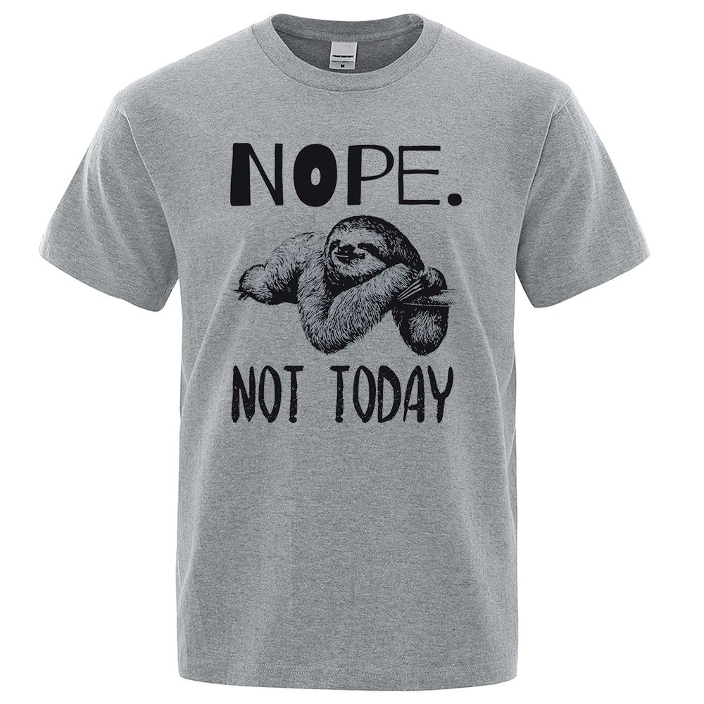 Футболка Nope Not Today мужская с принтом, модный Удобный Топ, дышащая футболка оверсайз, Повседневная рубашка, лето 
Футболка Nope Not Today мужская с принтом, модный Удобный Топ, дышащая футболка оверсайз, Повседневная рубашка, лето
