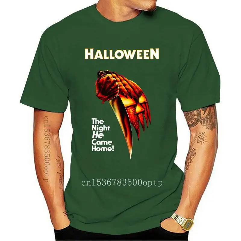 Мужская одежда Горячая Хэллоуин фильм постер с майкой Майклом Майерс Мужская черная футболка Размер S-3XL
Мужская одежда Горячая Хэллоуин фильм постер с майкой Майклом Майерс Мужская черная футболка Размер S-3XL