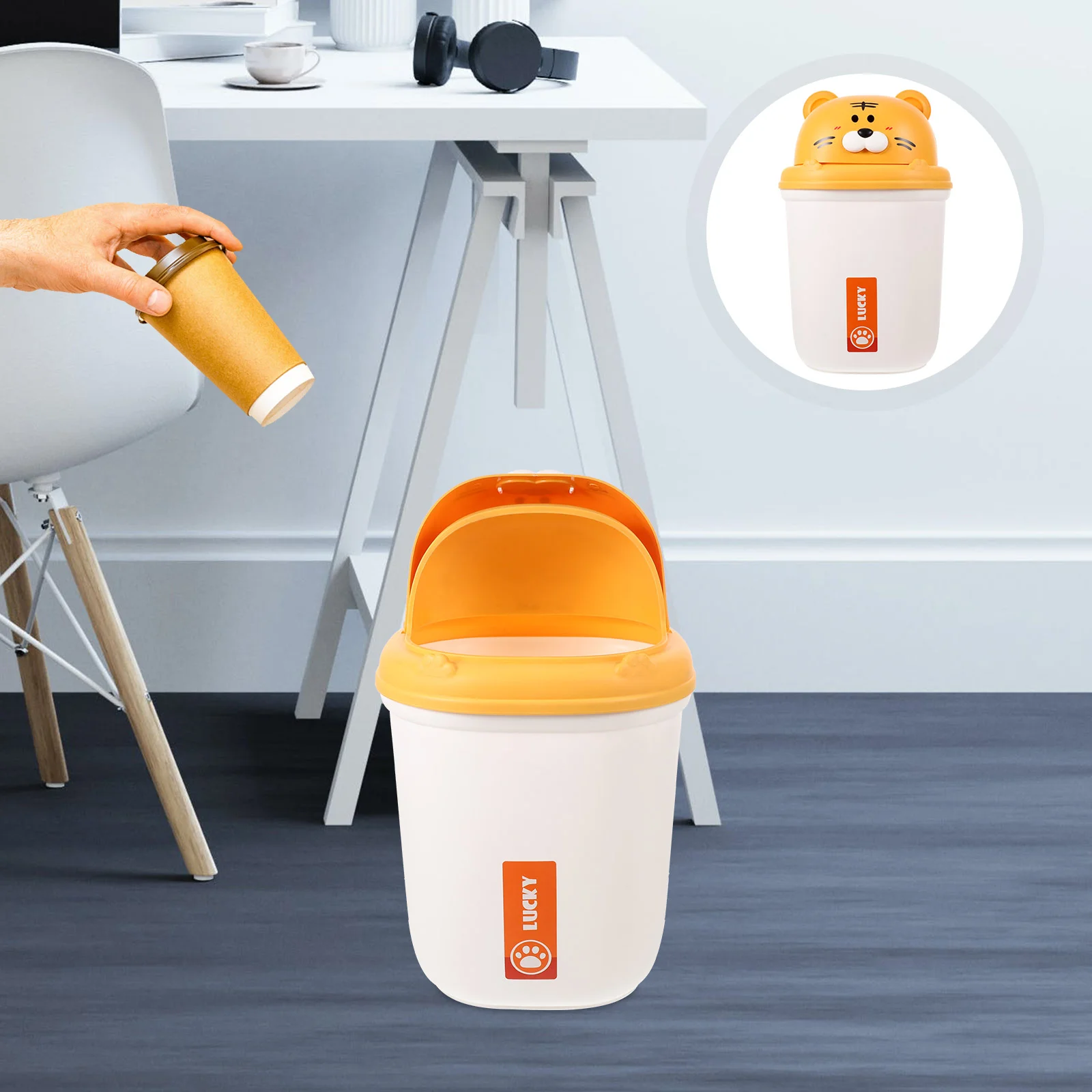Plastic Waste Garbage Can Tiger Trash Can Small Wastebasket Recycling Bin Garbage Can
Plastic Waste Garbage Can Tiger Trash Can Small Wastebasket Recycling Bin Garbage Can