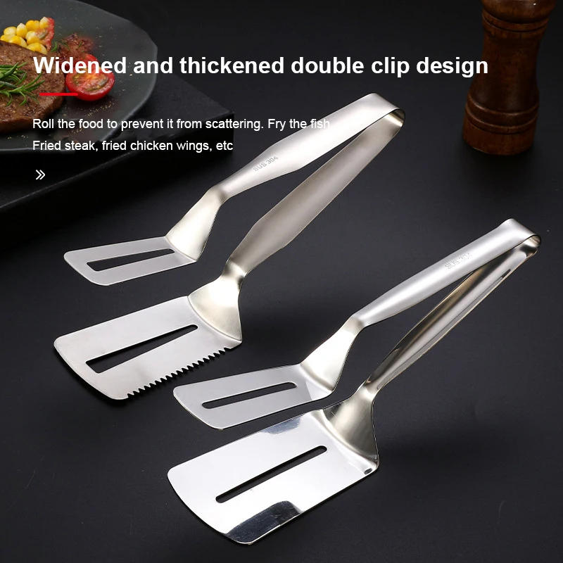 Spatula Bread Kitchen Tool Food Flipping Steak Clips Beefsteak 3-in-1 Spatula Tongs Clip Portable Multifunctional Cooking Tong
Spatula Bread Kitchen Tool Food Flipping Steak Clips Beefsteak 3-in-1 Spatula Tongs Clip Portable Multifunctional Cooking Tong
