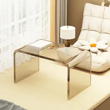 Coffee Tables Simple Luxury Acrylic Sofa Side Small Apartment Living Room Design Sense Tea Table Household Bedroom Bedside Table