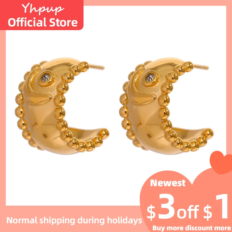 Геометрические серьги-гвоздики Yhpup в виде Луны из нержавеющей стали, стильные женские необычные серьги с металлической текстурой, бижутери...
Геометрические серьги-гвоздики Yhpup в виде Луны из нержавеющей стали, стильные женские необычные серьги с металлической текстурой, бижутери...