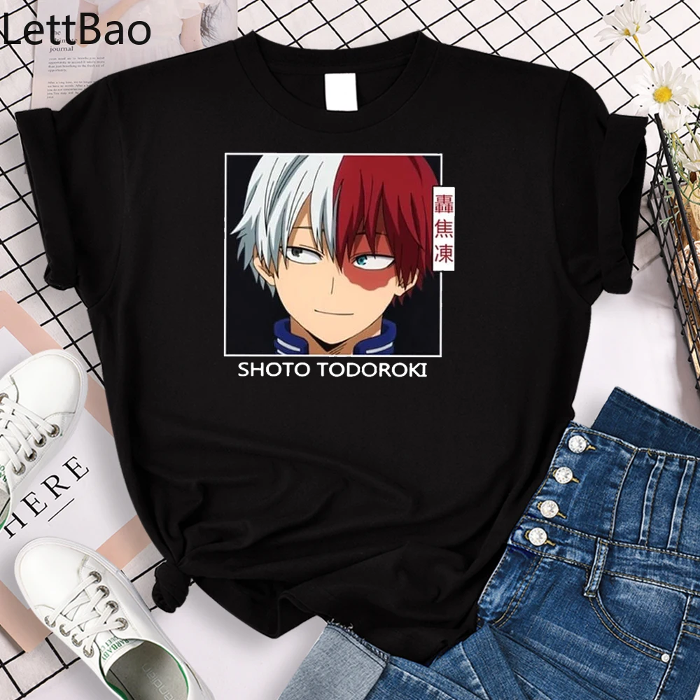 Summer Fashsion My Hero Academia Shoto Todoroki Print Woman Tshirt O-neck Tops Hip Hop Manga Short Sleeve Women's T Shirts
Summer Fashsion My Hero Academia Shoto Todoroki Print Woman Tshirt O-neck Tops Hip Hop Manga Short Sleeve Women's T Shirts