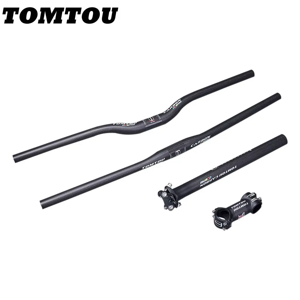 TOMTOU PRO Carbon Fiber Bicycle Mountain Handlebar Sets Handlebar + Stem + SeatPost For MTB Bike Parts Matte
TOMTOU PRO Carbon Fiber Bicycle Mountain Handlebar Sets Handlebar + Stem + SeatPost For MTB Bike Parts Matte