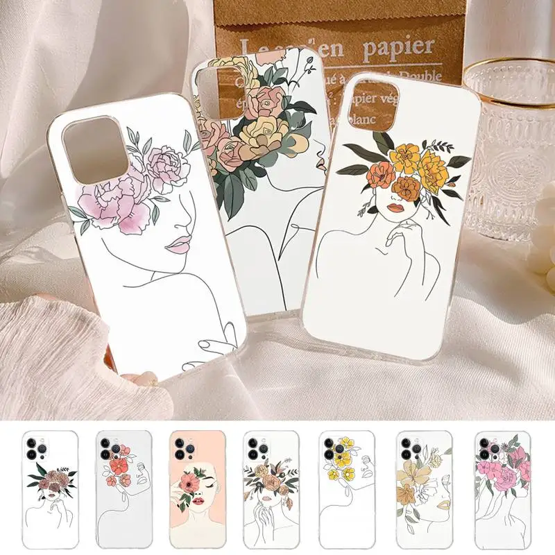 Line Sketch Flower Girl Protection Phone Case For iPhone 11 12 13 14 Mini Pro Max XR X XS TPU Clear Case For 8 7 6 Plus SE 2020
Line Sketch Flower Girl Protection Phone Case For iPhone 11 12 13 14 Mini Pro Max XR X XS TPU Clear Case For 8 7 6 Plus SE 2020