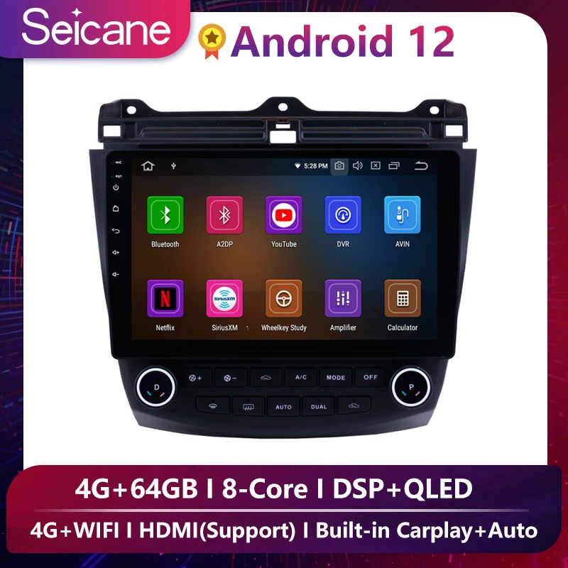 Seicane 10,1 "Android 10,0 автомобильный радиоприемник GPS-навигация для 2003 2004 2005-2007 Honda Accord 7 8-Core Поддержка управления рулевым колесом
Seicane 10,1 "Android 10,0 автомобильный радиоприемник GPS-навигация для 2003 2004 2005-2007 Honda Accord 7 8-Core Поддержка управления рулевым колесом