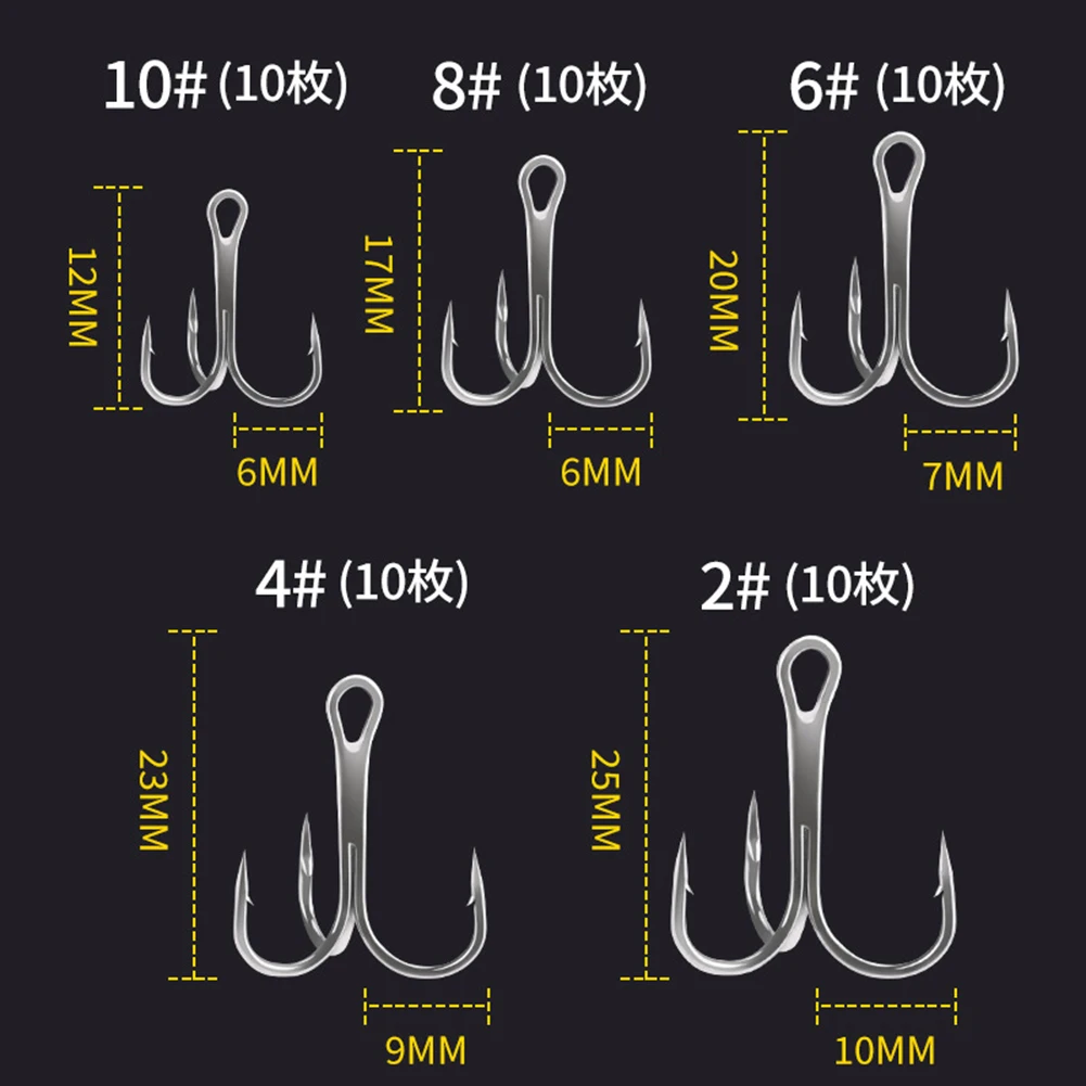 50pcs Triple Hook Set With Box Hot Sale Nickel Triple Hook Set High Carbon Steel Three Anchor Artificial Lure Hook Fishhook Part
50pcs Triple Hook Set With Box Hot Sale Nickel Triple Hook Set High Carbon Steel Three Anchor Artificial Lure Hook Fishhook Part