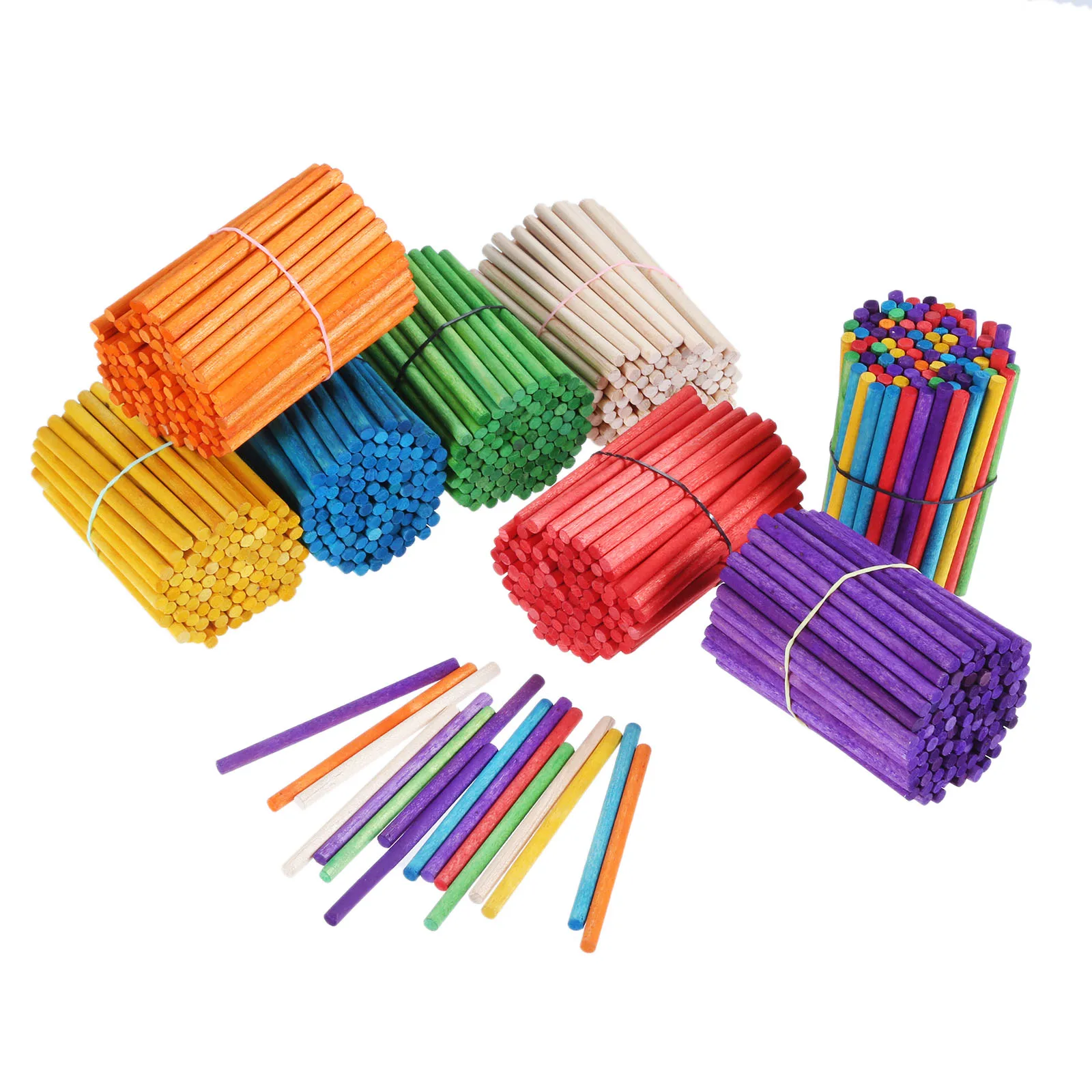 100Pcs 8 Color Wooden Counting Sticks 42*2mm Sticks Aids Counting Rod Kids Learning Toy Woodworking DIY Crafts Nontoxic Durable
100Pcs 8 Color Wooden Counting Sticks 42*2mm Sticks Aids Counting Rod Kids Learning Toy Woodworking DIY Crafts Nontoxic Durable