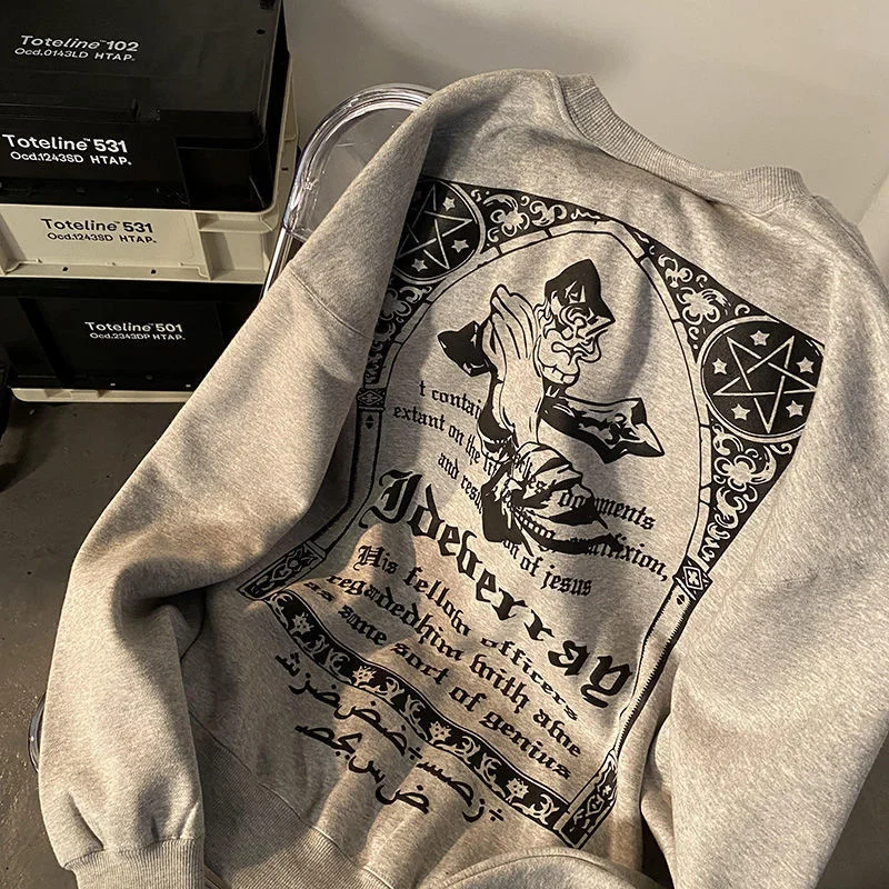 Vintage Streetwear Letter Print Crew Neck Sweatshirt sweatshirt women Spring Thin Sweater Loose Versatile harajuku hoodie womens
Vintage Streetwear Letter Print Crew Neck Sweatshirt sweatshirt women Spring Thin Sweater Loose Versatile harajuku hoodie womens