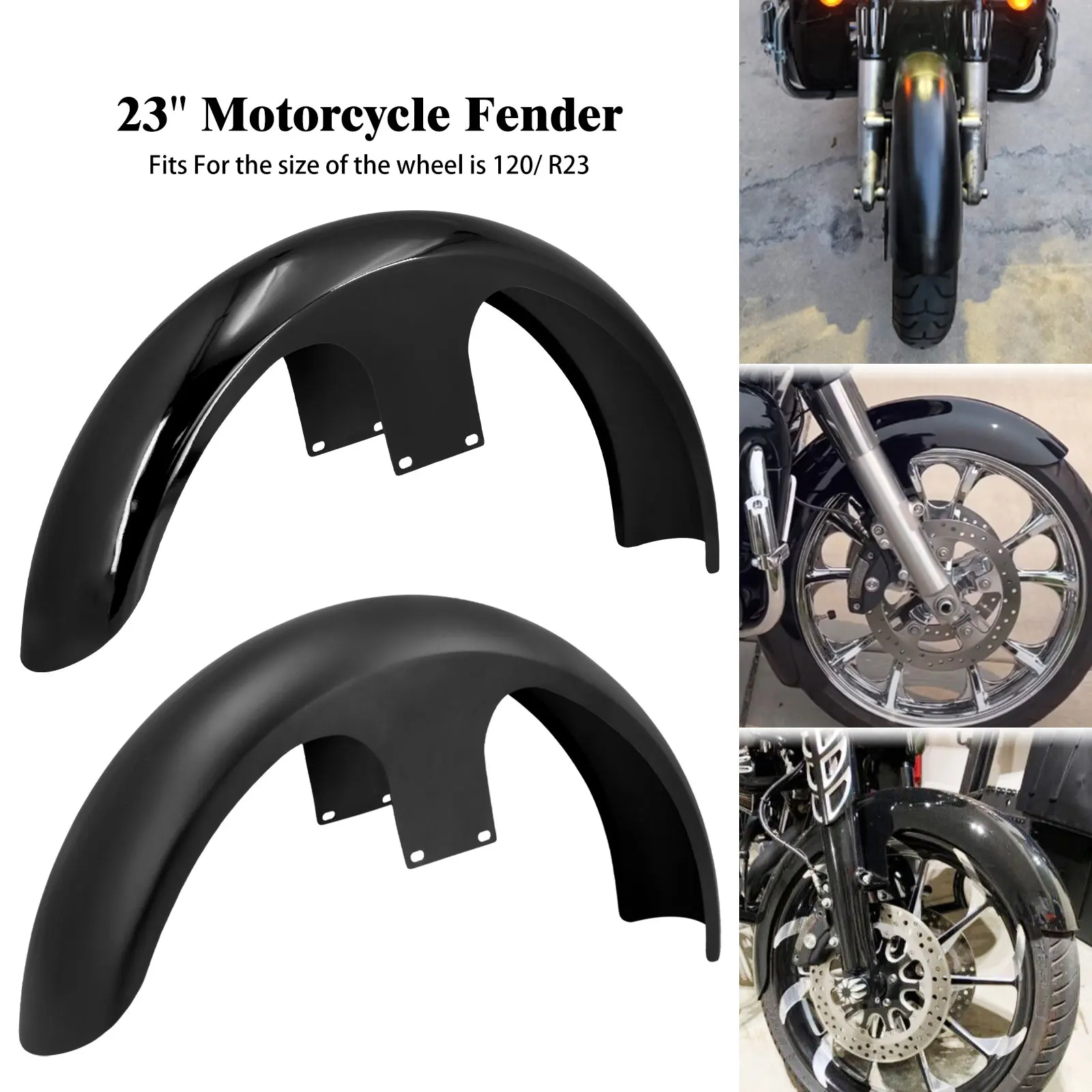 Motorcycle Black Front Fender 23" Wheel Wrap For Harley Touring Road King Street Electra Tri Glide Ultra Limited Custom Baggers
Motorcycle Black Front Fender 23" Wheel Wrap For Harley Touring Road King Street Electra Tri Glide Ultra Limited Custom Baggers