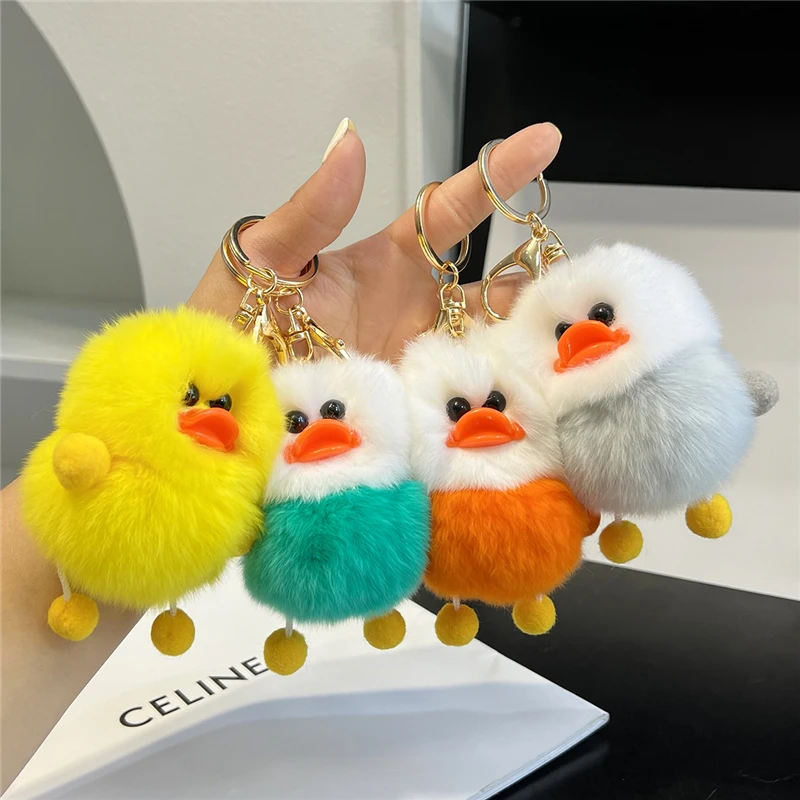 10cm Fashion Cute Yellow Hairball Soft Duck Keychain for Unisex Animal Bag Car Key Keyring Stuffed Plush Toy Gifts
10cm Fashion Cute Yellow Hairball Soft Duck Keychain for Unisex Animal Bag Car Key Keyring Stuffed Plush Toy Gifts