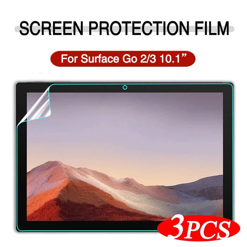 3PCS Pet Soft Screen Protector For Microsoft Surface Pro 2 10.6'' Tablet For Microsoft Surface GO 2 3 10.1'' Protective Film 
3PCS Pet Soft Screen Protector For Microsoft Surface Pro 2 10.6'' Tablet For Microsoft Surface GO 2 3 10.1'' Protective Film