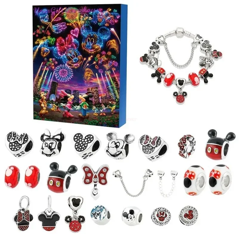 Stitch Mickey Christmas Advent Calendar Disney Bracelets 24 Days Xmas Countdown Calendar Diy Jewelry Making Kit For Girl Gift 
Stitch Mickey Christmas Advent Calendar Disney Bracelets 24 Days Xmas Countdown Calendar Diy Jewelry Making Kit For Girl Gift