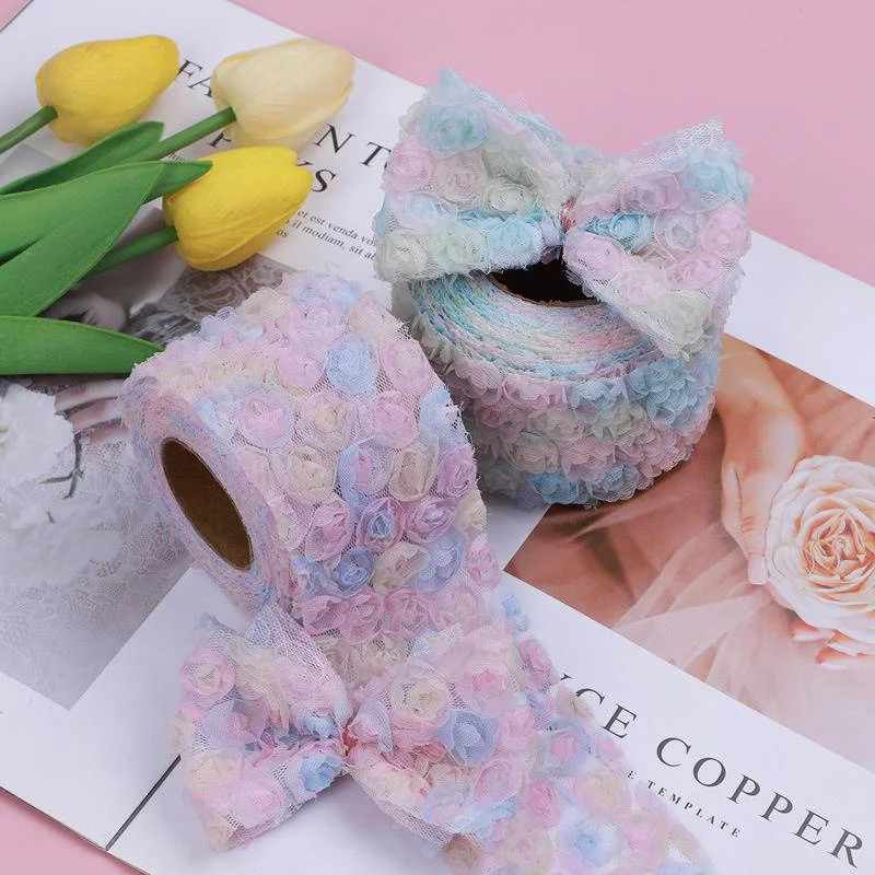 6cm 8m 5Yards 3D Rose Flower Chiffon Tulle Lace Ribbon Fabric DIY Bow Wedding Party Clothes Shoes Doll Hair Accessories Decor
6cm 8m 5Yards 3D Rose Flower Chiffon Tulle Lace Ribbon Fabric DIY Bow Wedding Party Clothes Shoes Doll Hair Accessories Decor
