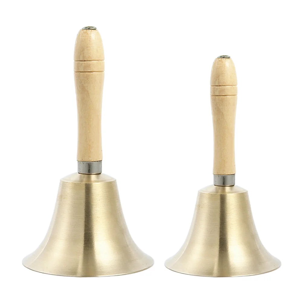 2Pcs Practical Multifunctional School Restaurant Copper Hand Bell Metal Bell Ornament Metal Bell Adornment
2Pcs Practical Multifunctional School Restaurant Copper Hand Bell Metal Bell Ornament Metal Bell Adornment