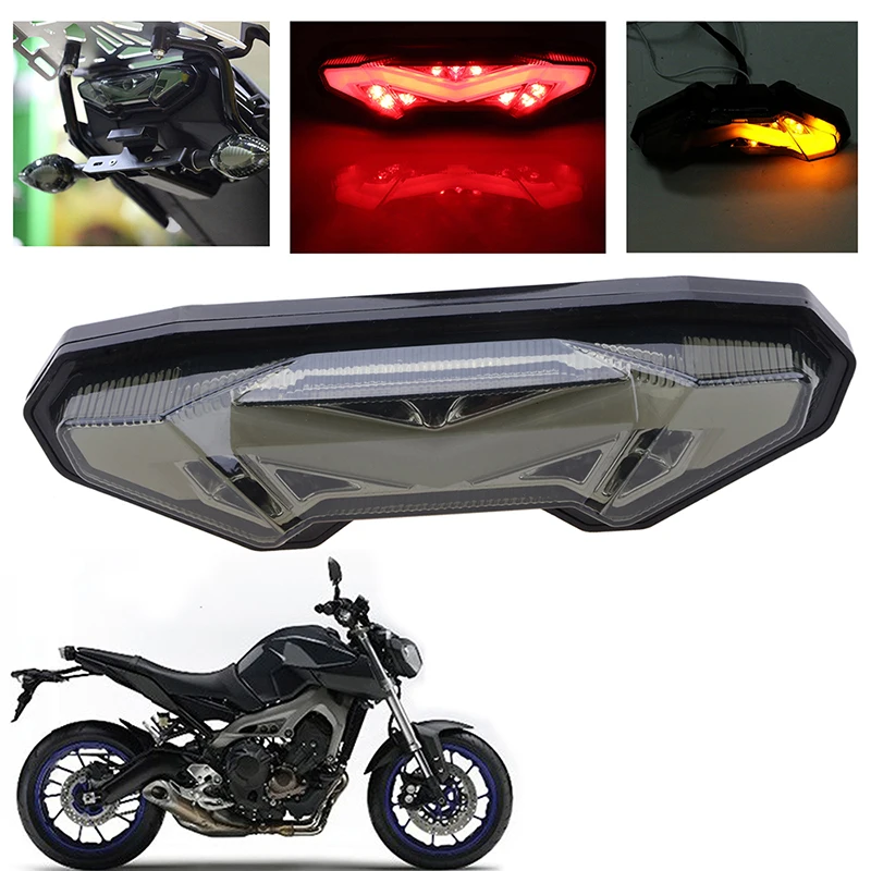 LED Motorcycle Brake Stop Light Integrated Tail Light Signal Lamp Fit For Yamaha Mt-09 Fz-09 Tracer 900/700/GT Mt-10/Fz-10 FJ09
LED Motorcycle Brake Stop Light Integrated Tail Light Signal Lamp Fit For Yamaha Mt-09 Fz-09 Tracer 900/700/GT Mt-10/Fz-10 FJ09