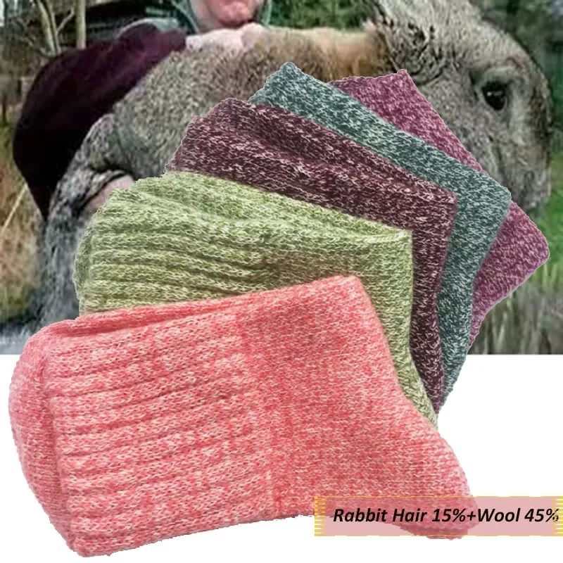 Pair Wool and Rabbit Fur Thick Socks Women Lady Soft Cotton Sports Casual Sock Winter Warm Spring Cold Resistance
Pair Wool and Rabbit Fur Thick Socks Women Lady Soft Cotton Sports Casual Sock Winter Warm Spring Cold Resistance