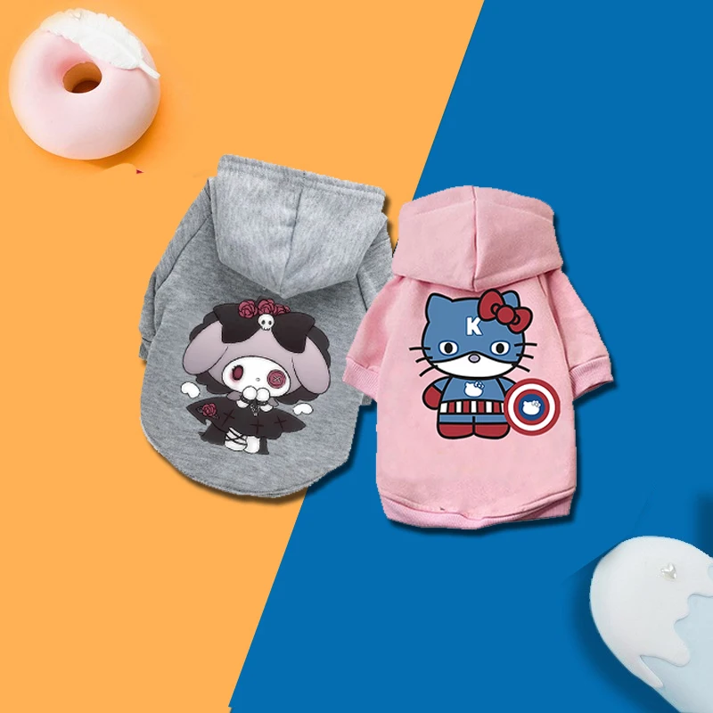 Sanrio Hello Kitty Cat Cinnamon Dog Clothes Sweatshirt Dogs Hoodies Small Medium Pet Warm Clothing for French Bulldog Chihuahua
Sanrio Hello Kitty Cat Cinnamon Dog Clothes Sweatshirt Dogs Hoodies Small Medium Pet Warm Clothing for French Bulldog Chihuahua