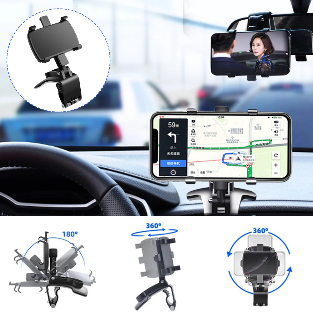 360° Adjustable Car Phone Holder Clip-On Dashboard Car Phone Mount Universal Phone Bracket Hands-free Cell Phone Holder Bracket
360° Adjustable Car Phone Holder Clip-On Dashboard Car Phone Mount Universal Phone Bracket Hands-free Cell Phone Holder Bracket