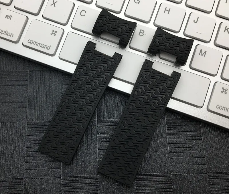 

Top brand Wholesale 22mm DIVER and MARINE Waterproof Silicone Rubber watchband Wrist Watch Band For Ulysse Nardin strap tools