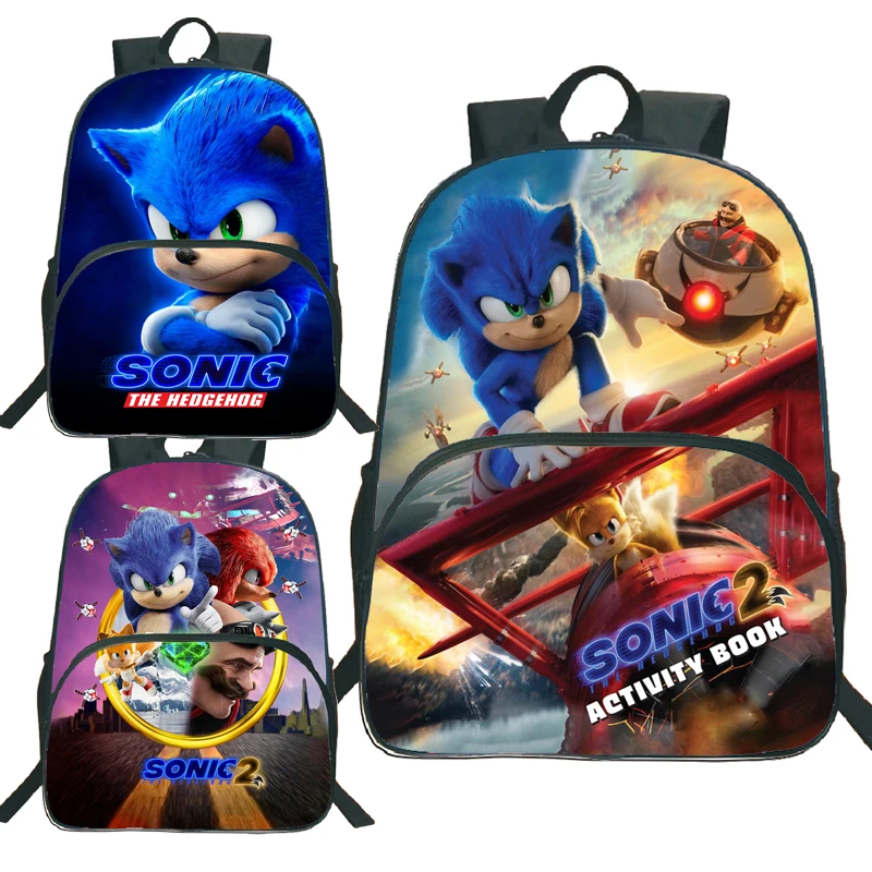 16 Inch Sonic 2 Backpack for Boys Girls Kids Mochila 3d Cartoon Print Teens Student Back to School Rucksack
16 Inch Sonic 2 Backpack for Boys Girls Kids Mochila 3d Cartoon Print Teens Student Back to School Rucksack