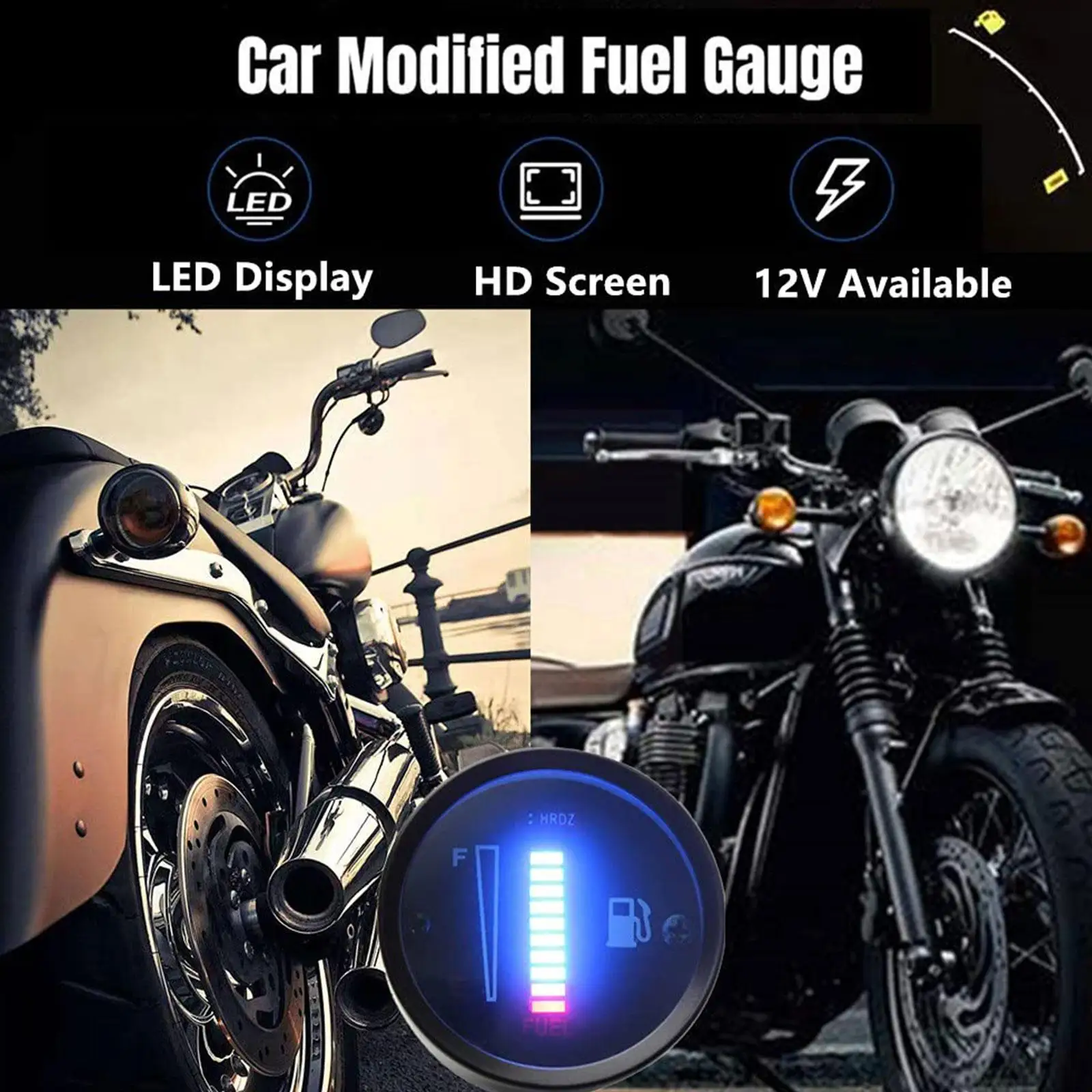 2 Inch 12v Motorcycle Fuel Gauge Blue Green Led Light Level Digital Fuel Gauge Meter Universal Car D8l7 
2 Inch 12v Motorcycle Fuel Gauge Blue Green Led Light Level Digital Fuel Gauge Meter Universal Car D8l7