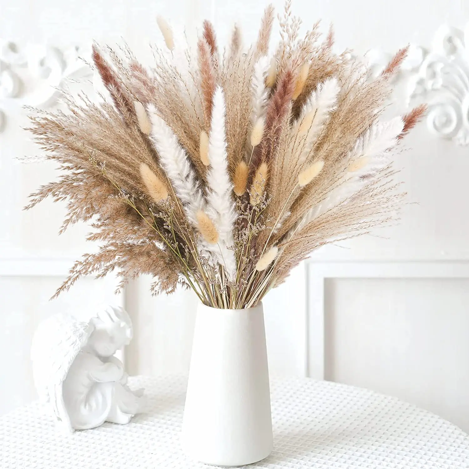 80pcs Natural Pampas Grass Wedding Dried Flower Bouquet,Pampas Decorativ Reed for Boho Home Party Decor Decoration Arrangements
80pcs Natural Pampas Grass Wedding Dried Flower Bouquet,Pampas Decorativ Reed for Boho Home Party Decor Decoration Arrangements