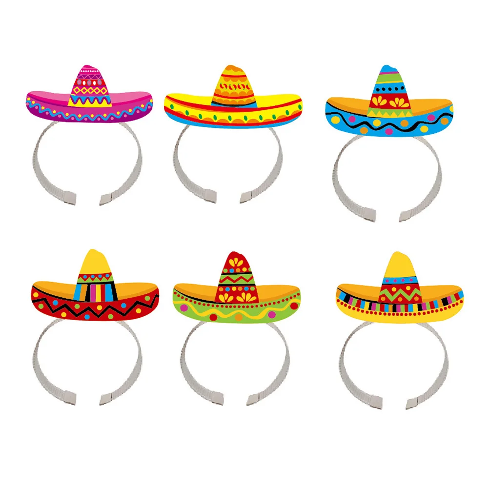 6 Pcs Mexican Gifts Headband Festival Decors Headgear 16x11cm Costume Headdress Paper Party Decorations Accessories
6 Pcs Mexican Gifts Headband Festival Decors Headgear 16x11cm Costume Headdress Paper Party Decorations Accessories