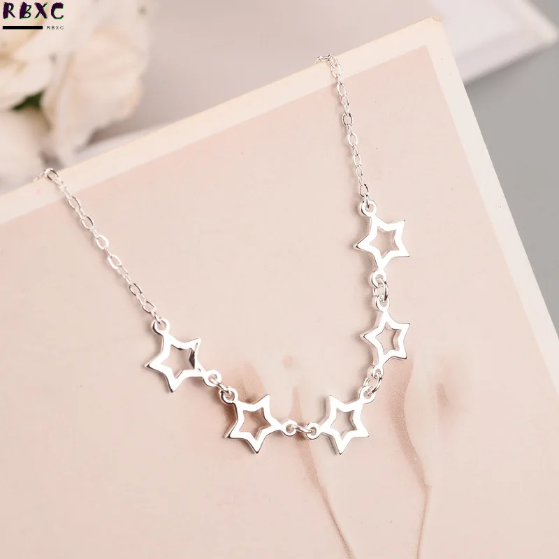 S925 Sterling Silver Necklace women's Korean fashion hollow out clavicle chain temperament set Chain Sterling Silver Jewelry
S925 Sterling Silver Necklace women's Korean fashion hollow out clavicle chain temperament set Chain Sterling Silver Jewelry