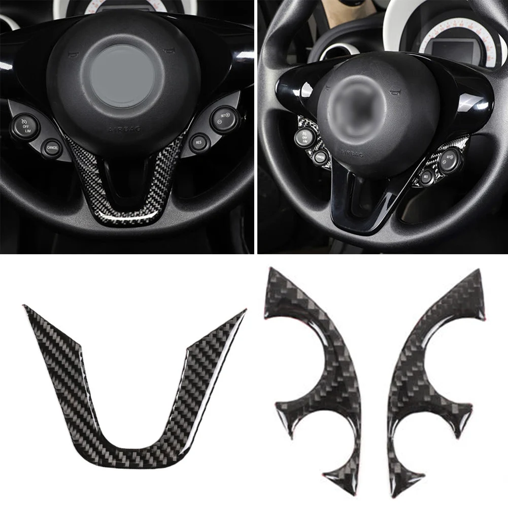 3PCS Carbon Fiber Steering Wheel Button Sticker For Smart Fortwo 453 2016-2021 Decorative Stickers Car Interior Accessories
3PCS Carbon Fiber Steering Wheel Button Sticker For Smart Fortwo 453 2016-2021 Decorative Stickers Car Interior Accessories